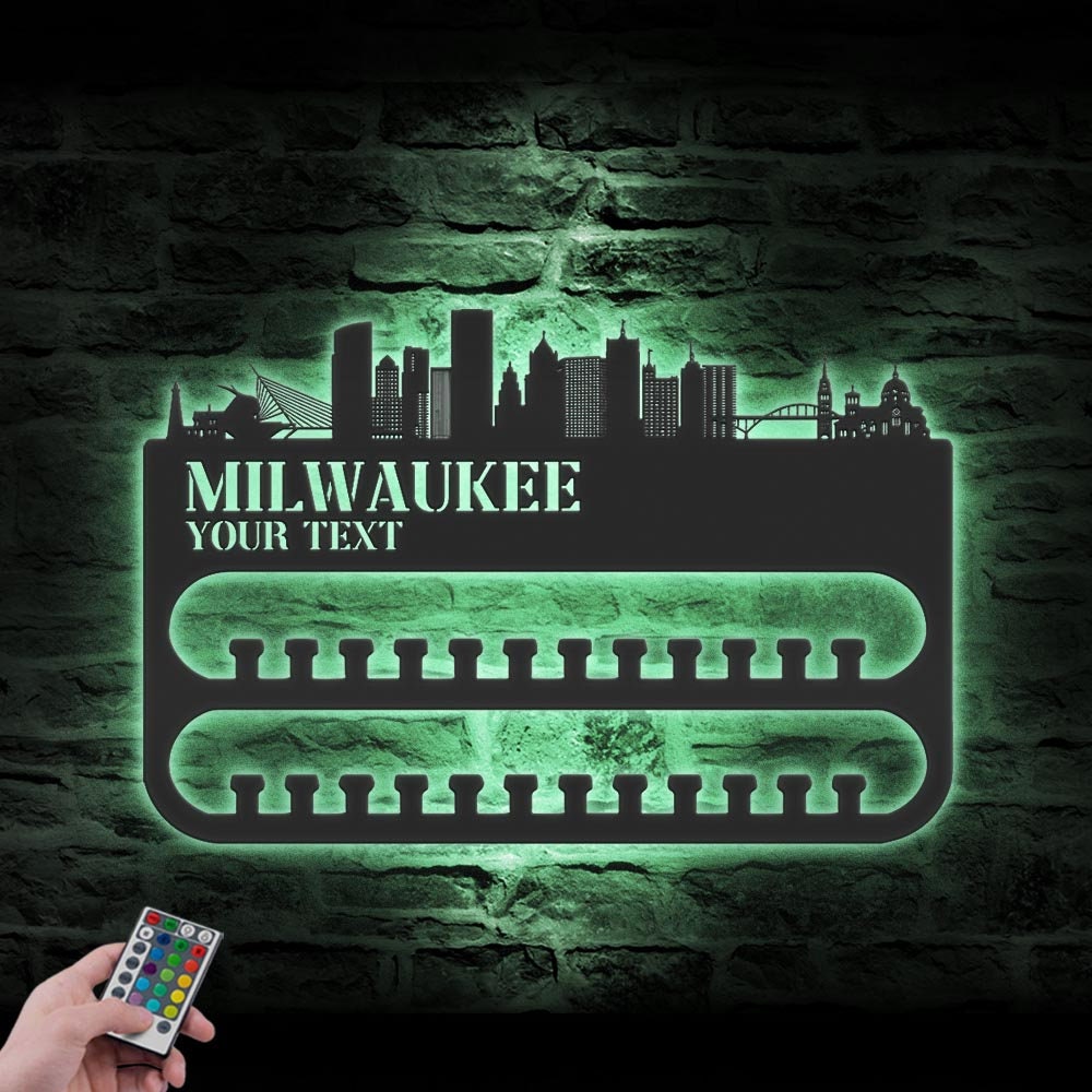 Custom-Milwaukee-Skyline-Sport-Medal-Hanger-With-Led-Light_7