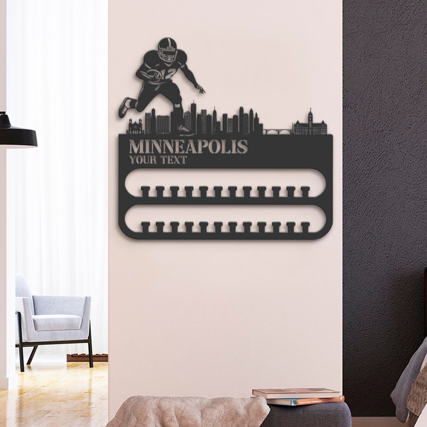 Custom-Minneapolis-Skyline-American-Football-Medal-Hanger-With-Led-Light_2