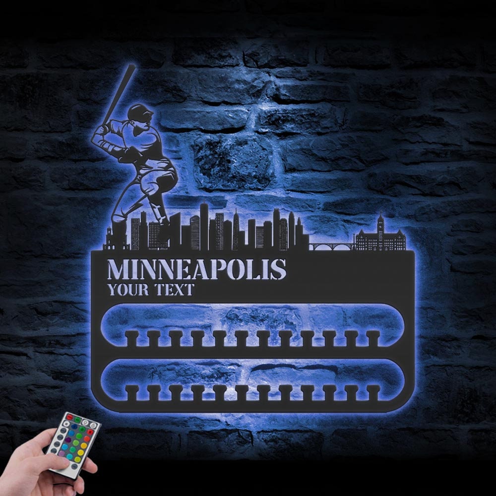 Custom-Minneapolis-Skyline-Baseball-Player-Medal-Hanger-With-Led-Light_2