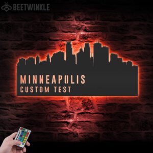 Custom-Minneapolis-Skyline-Metal-Wall-Art-LED-Light-3