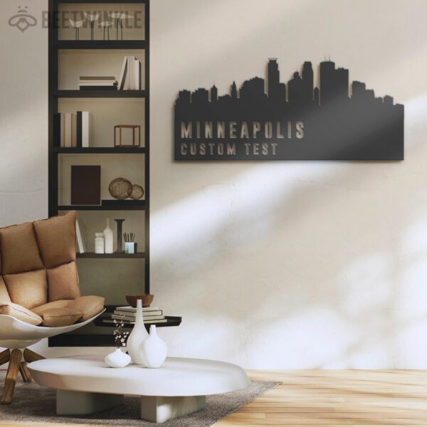 Custom-Minneapolis-Skyline-Metal-Wall-Art-LED-Light-6