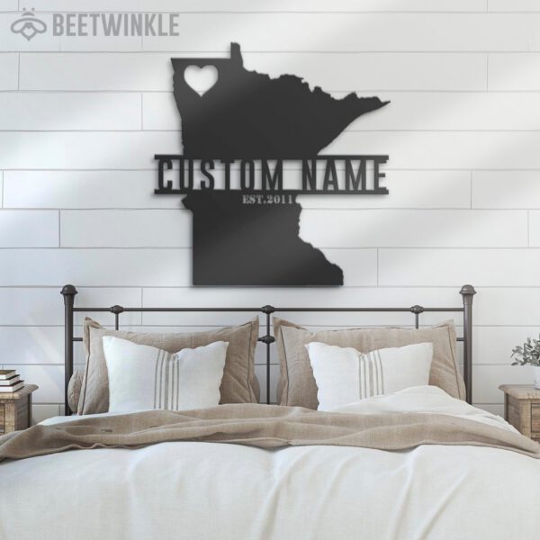 Custom-Minnesota-Map-Metal-Wall-Art-LED-Light-7