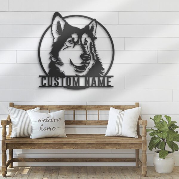 Custom-Mix-Malamute-GSD-German-Shepherd-Metal-Wall-Art-LED-Light_2