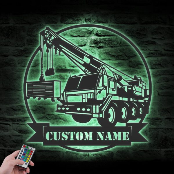 Custom-Mobile-Crane-Truck-Driver-Metal-Wall-Art-LED-Light_5