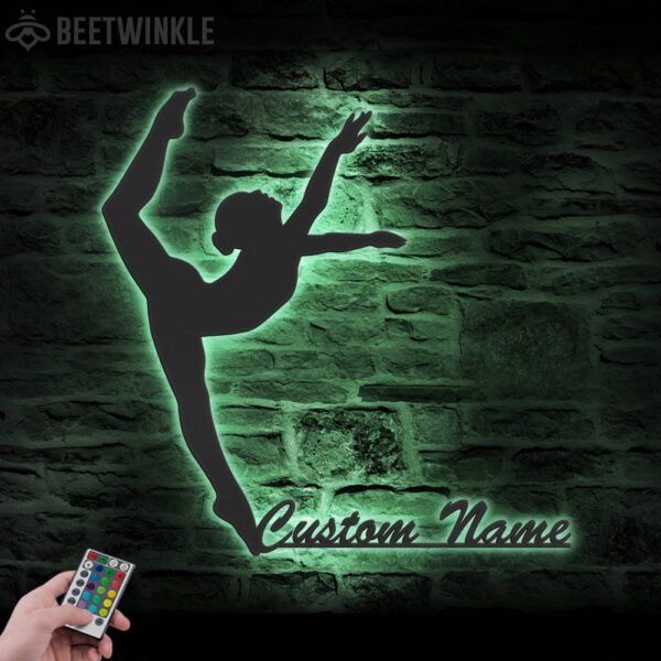 Custom-Modern-Dance-Metal-Wall-Art-LED-Light-7