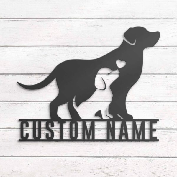 Custom-Mom-Baby-Father-Dog-Metal-Wall-Art-LED-Light