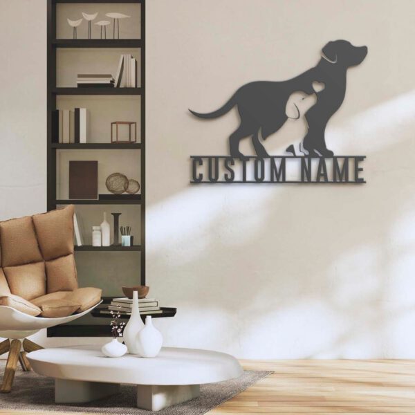 Custom-Mom-Baby-Father-Dog-Metal-Wall-Art-LED-Light-7