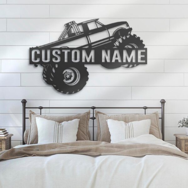 Custom-Monster-Truck-Driver-Metal-Wall-Art-LED-Light-15