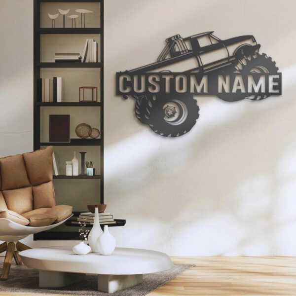 Custom-Monster-Truck-Driver-Metal-Wall-Art-LED-Light-16