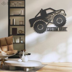 Custom-Monster-Truck-Driver-Metal-Wall-Art-LED-Light-3-2