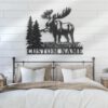 Custom-Moose-Huting-Metal-Wall-Art-LED-Light-1