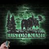 Custom-Moose-Huting-Metal-Wall-Art-LED-Light