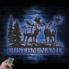 Custom-Moose-Huting-Metal-Wall-Art-LED-Light-2-2