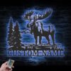 Custom-Moose-Huting-Metal-Wall-Art-LED-Light-5-1