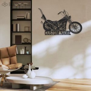 Custom-Motocross-Biker-Metal-Wall-Art-LED-Light-10