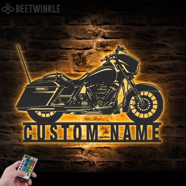 Custom-Motocross-Biker-Metal-Wall-Art-LED-Light-8-2