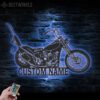 Custom-Motocross-Biker-Metal-Wall-Art-LED-Light-9