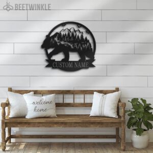 Custom-Mountain-Bear-Metal-Wall-Art-LED-Light-3-1