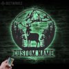 Custom-Mountain-Forest-Deer-Hunting-Metal-Wall-Art-LED-Light-6