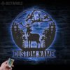 Custom-Mountain-Forest-Deer-Hunting-Metal-Wall-Art-LED-Light-7