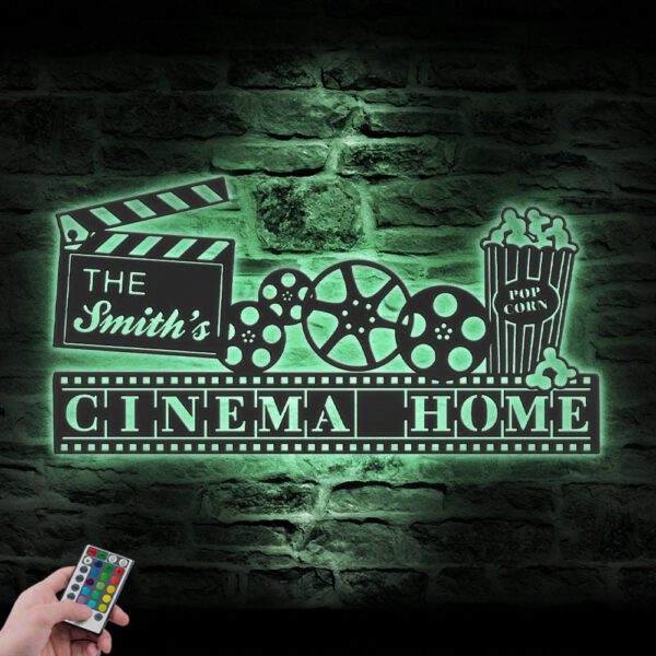 Custom-Movie-And-Popcorn-Metal-Wall-Art-LED-Light-10