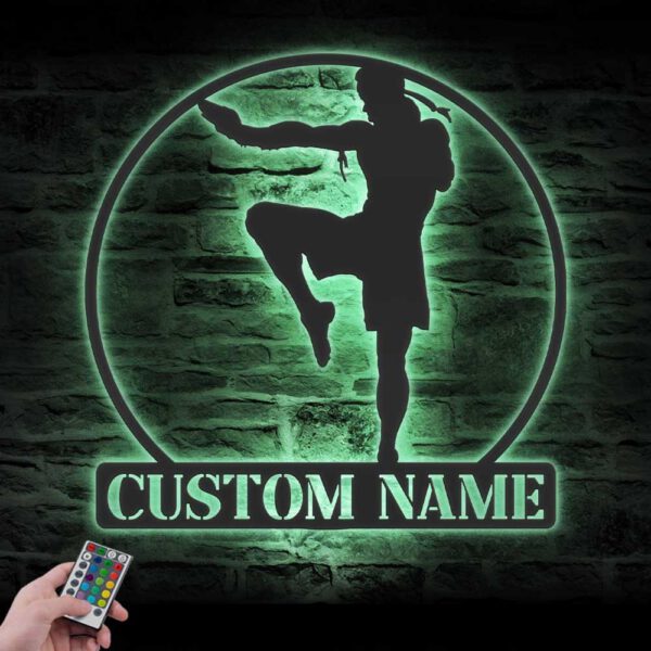 Custom-Muay-Thai-Metal-Wall-Art-with-LED-Light-5