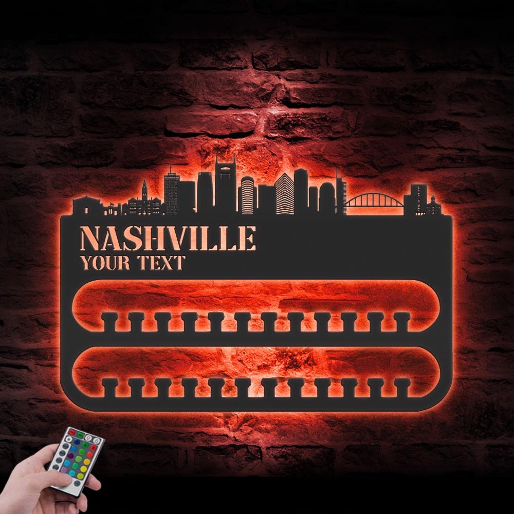 Custom-Nashville-Skyline-Sport-Medal-Hanger-With-Led-Light_7