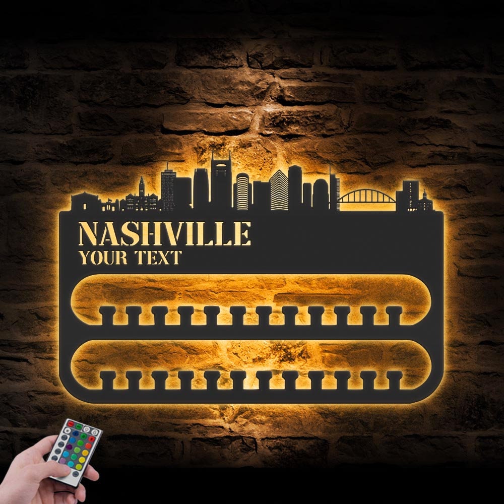 Custom-Nashville-Skyline-Sport-Medal-Hanger-With-Led-Light_8