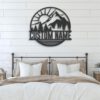 Custom-Nature-Mountain-Sun-Lake-And-Forest-Metal-Wall-Art-LED-Light-4