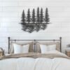 Custom-Nature-Wispy-Pine-Tree-Lake-Metal-Wall-Art-LED-Light-2