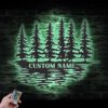 Custom-Nature-Wispy-Pine-Tree-Lake-Metal-Wall-Art-LED-Light-4