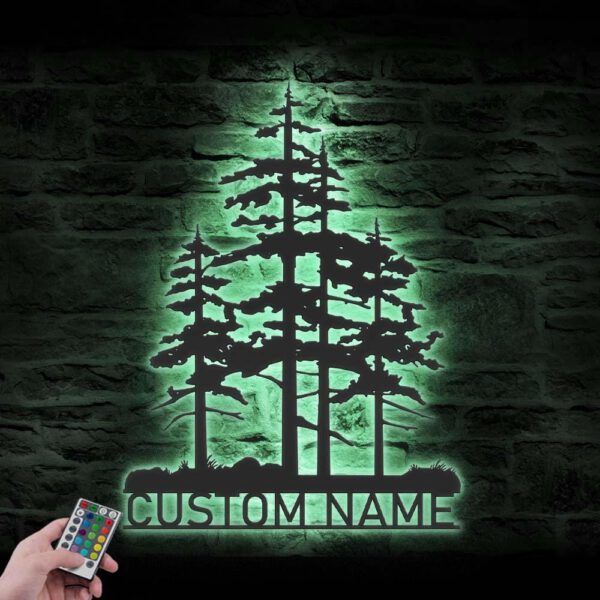 Custom-Nature-Wispy-Pine-Tree-Metal-Wall-Art-LED-Light-5-2