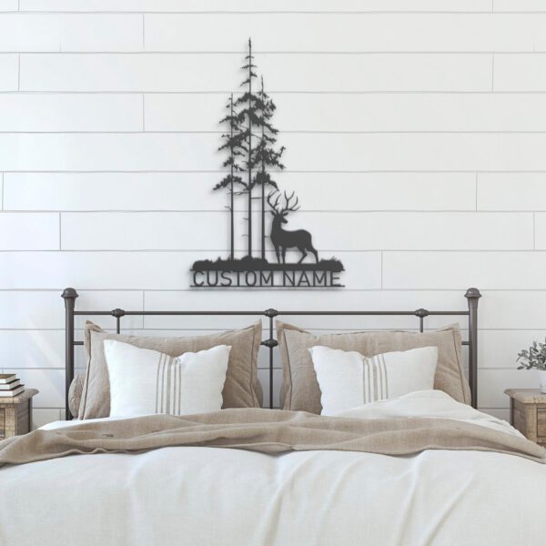 Custom-Nature-Wispy-Pine-Tree-Metal-Wall-Art-LED-Light