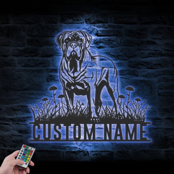 Custom-Neapolitan-Mastiff-Metal-Wall-Art-LED-Light_7