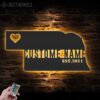 Custom-Nebraska-Map-Metal-Wall-Art-LED-Light-6