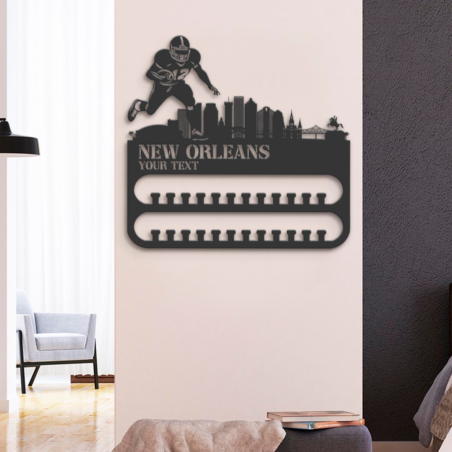 Custom-New-Orleans-Skyline-American-Football-Medal-Hanger-With-Led-Light_2