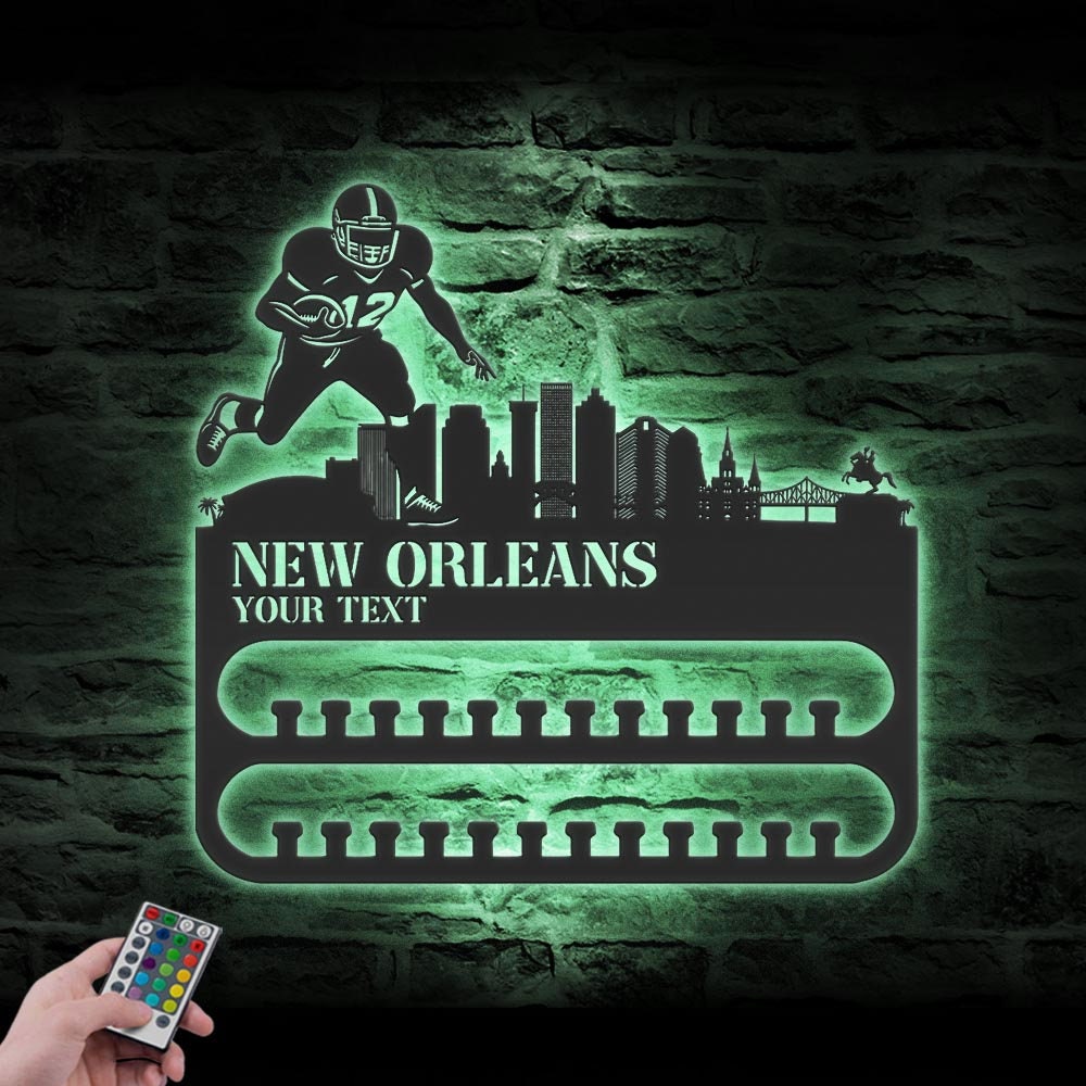 Custom-New-Orleans-Skyline-American-Football-Medal-Hanger-With-Led-Light_3