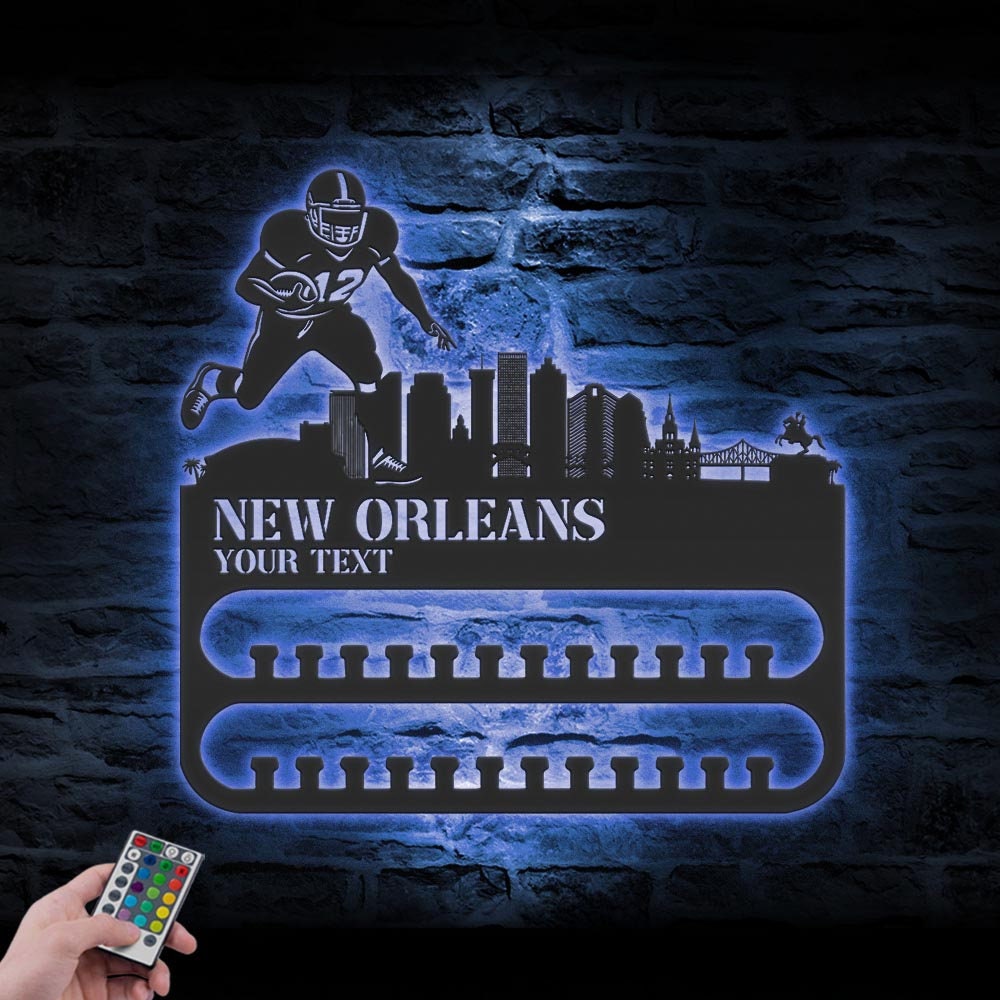 Custom-New-Orleans-Skyline-American-Football-Medal-Hanger-With-Led-Light_7