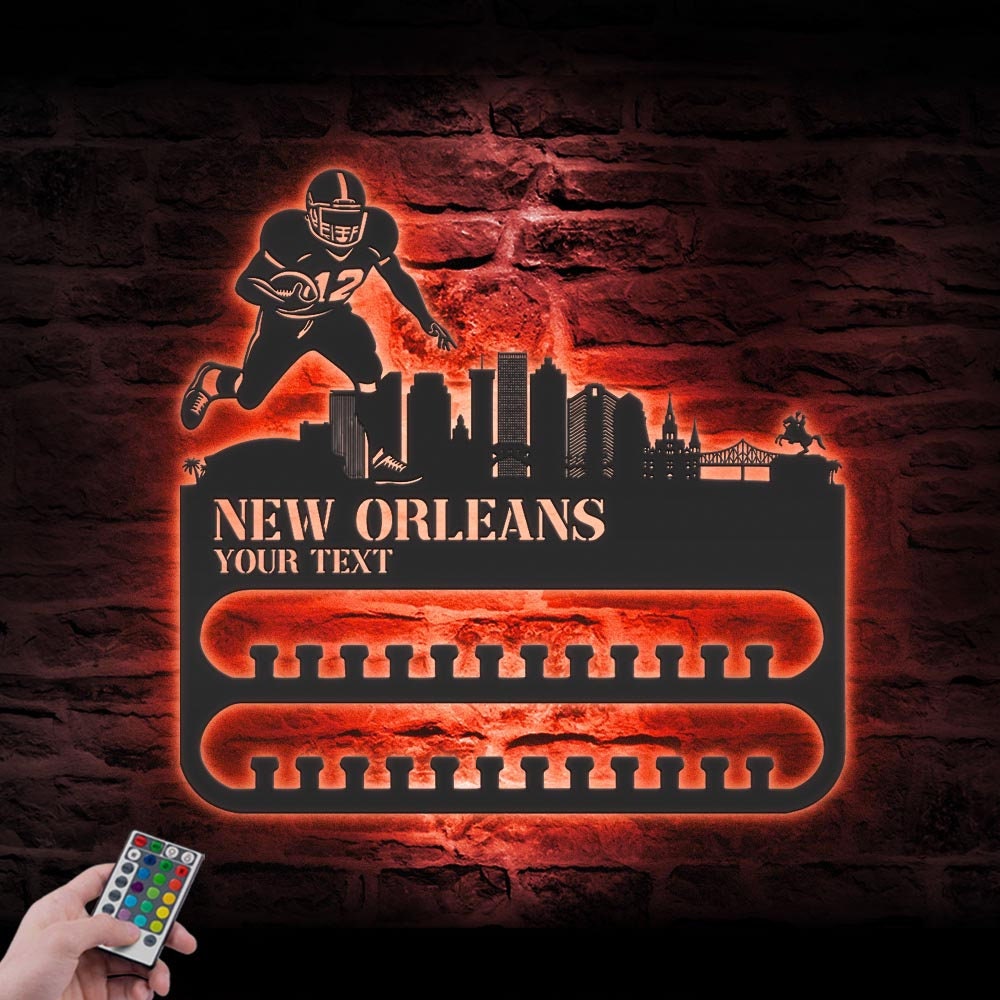 Custom-New-Orleans-Skyline-American-Football-Medal-Hanger-With-Led-Light_8