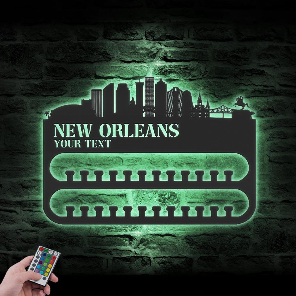 Custom-New-Orleans-Skyline-Sport-Medal-Hanger-With-Led-Light_3