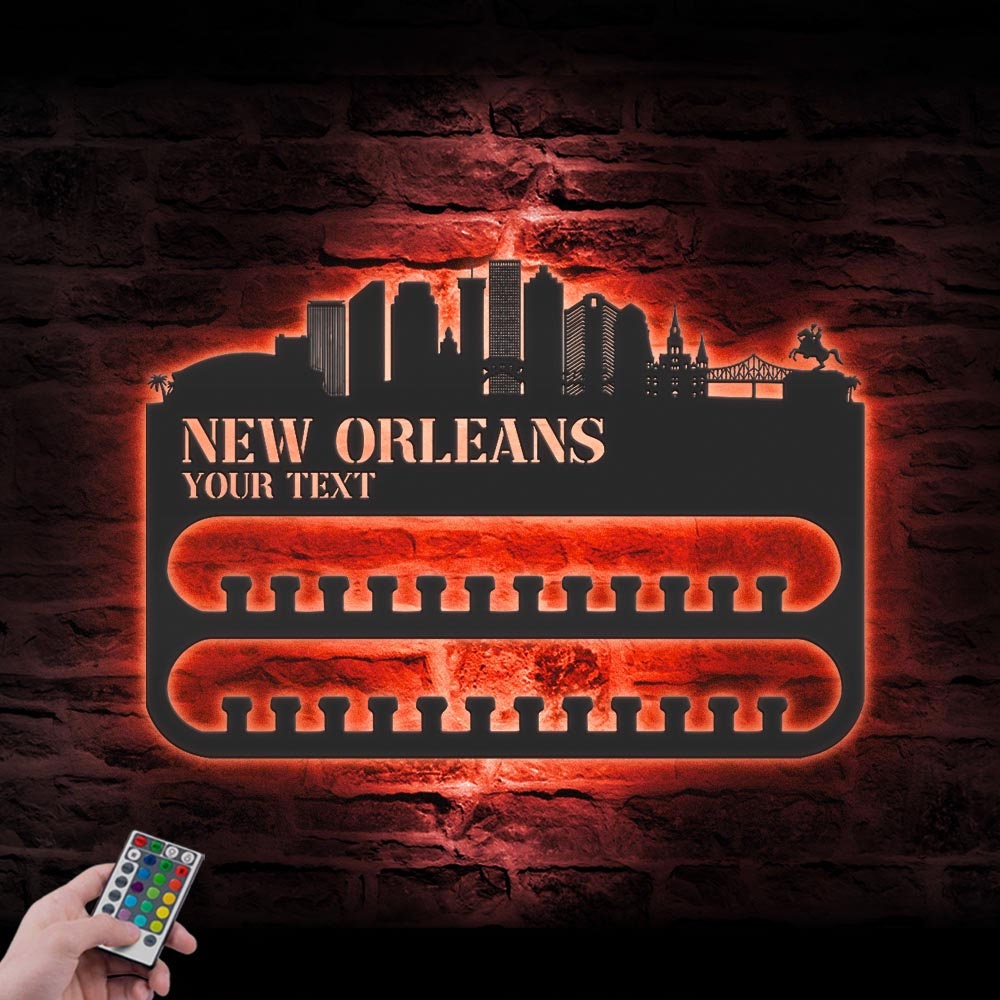 Custom-New-Orleans-Skyline-Sport-Medal-Hanger-With-Led-Light_5