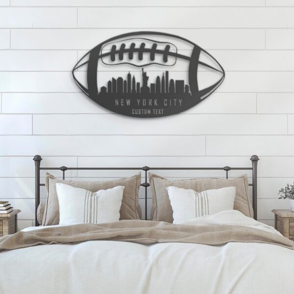 Custom-New-York-Skyline-American-Football-Metal-Wall-Art-LED-Light-8