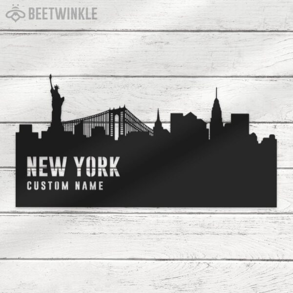 Custom-New-York-Skyline-Metal-Wall-Art-LED-Light-5