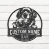 Custom-Newfoundland-Dog-Thirsty-Beer-Pub-Metal-Wall-Art-LED-Light_4