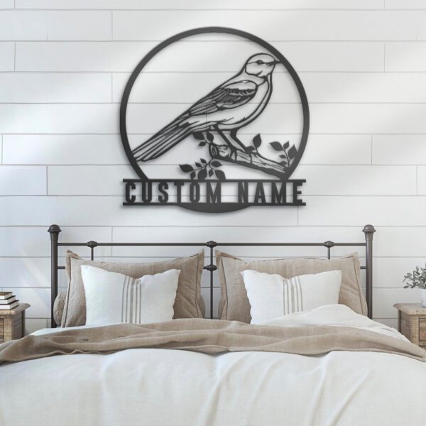 Custom-Northern-Mockingbird-Metal-Wall-Art-LED-Light-5