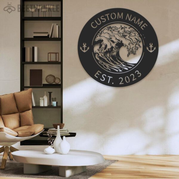 Custom-Ocean-Waves-Metal-Wall-Art-LED-Light-3