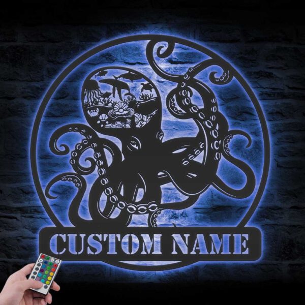 Custom-Octopus-Tentacles-Metal-Wall-Art-LED-Light-3-2