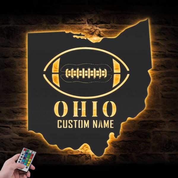 Custom-Ohio-State-American-Football-Metal-Wall-Art-LED-Light-4