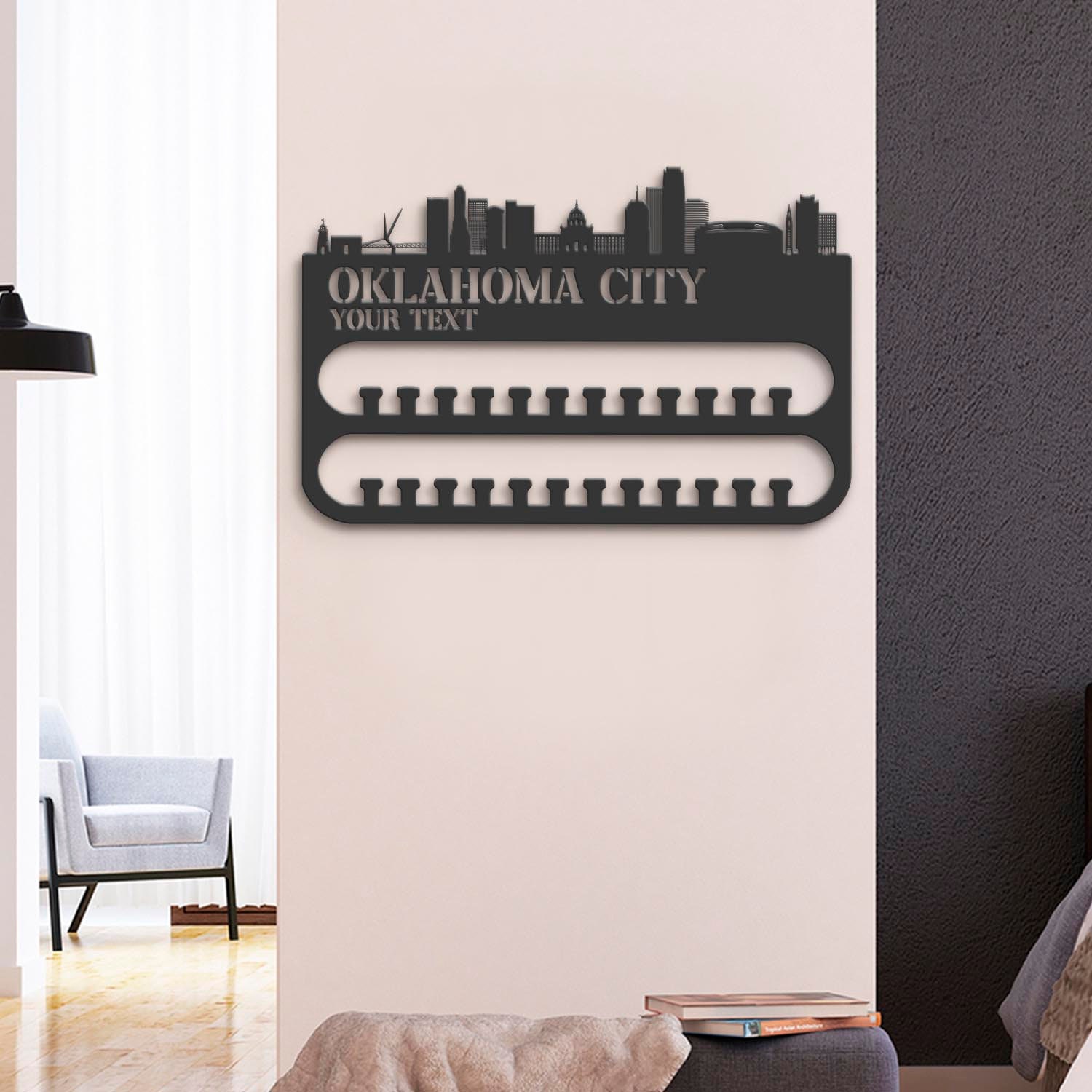 Custom-Oklahoma-City-Skyline-Sport-Medal-Hanger-With-Led-Light_3