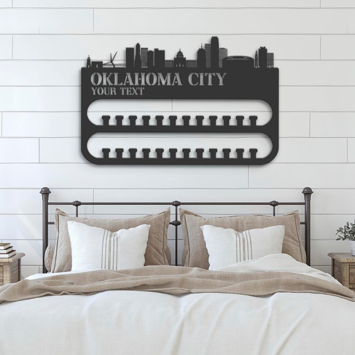 Custom-Oklahoma-City-Skyline-Sport-Medal-Hanger-With-Led-Light_6